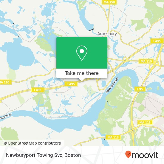 Mapa de Newburyport Towing Svc