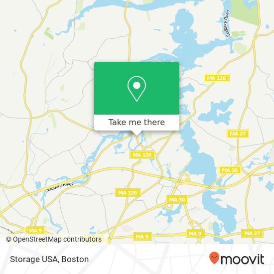 Storage USA map