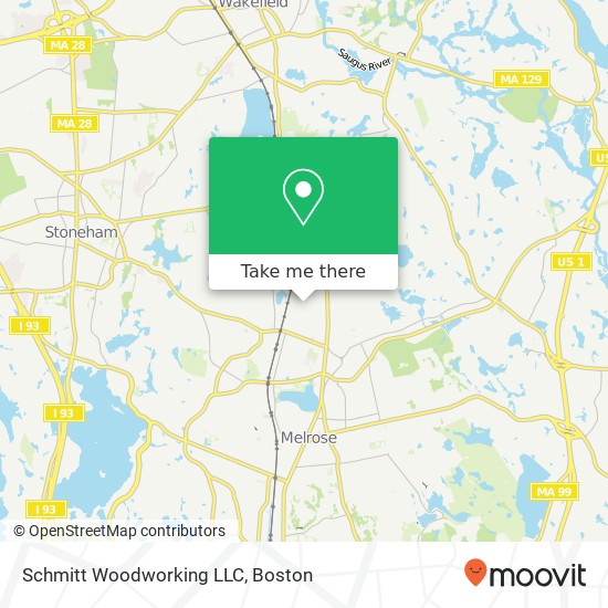 Schmitt Woodworking LLC map