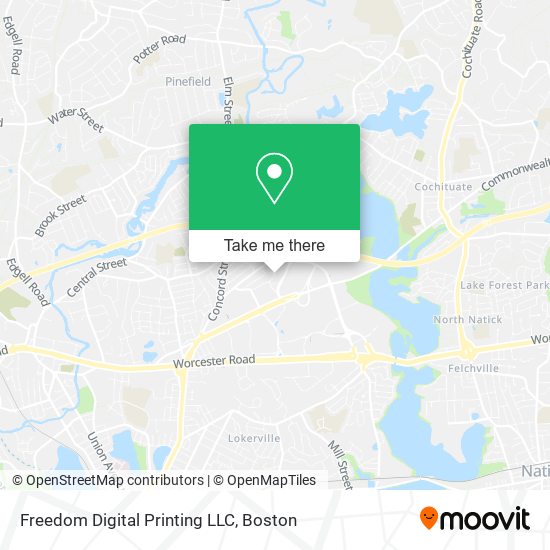 Mapa de Freedom Digital Printing LLC