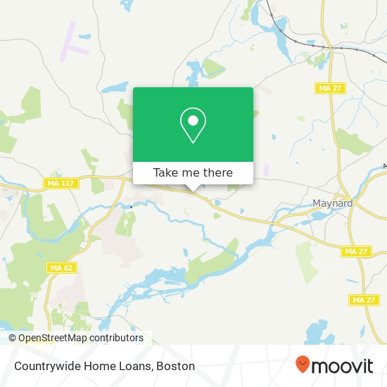 Mapa de Countrywide Home Loans