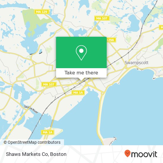 Mapa de Shaws Markets Co