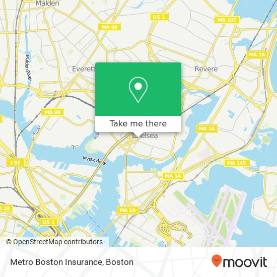 Metro Boston Insurance map