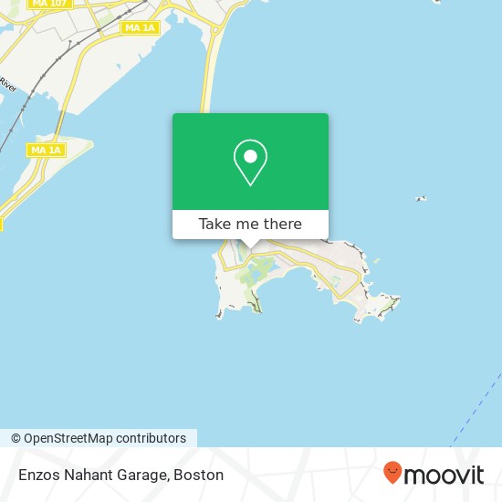 Mapa de Enzos Nahant Garage