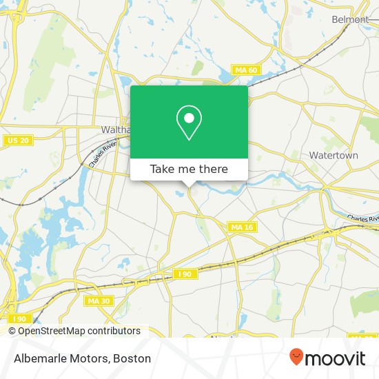 Albemarle Motors map