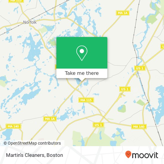 Martin's Cleaners map