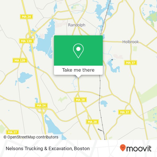 Mapa de Nelsons Trucking & Excavation