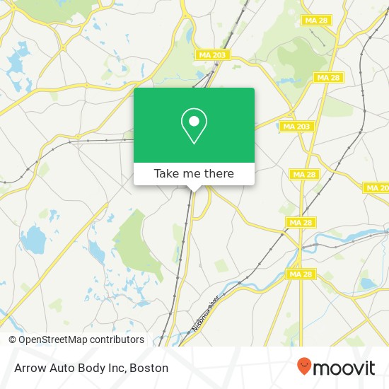 Mapa de Arrow Auto Body Inc