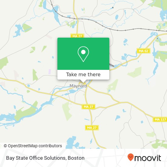 Bay State Office Solutions map