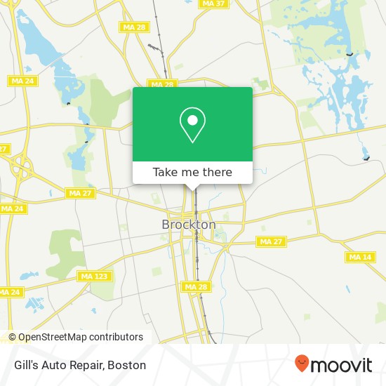 Gill's Auto Repair map