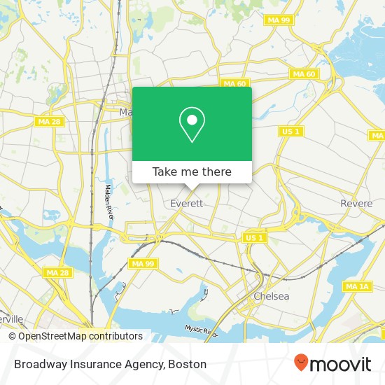 Mapa de Broadway Insurance Agency