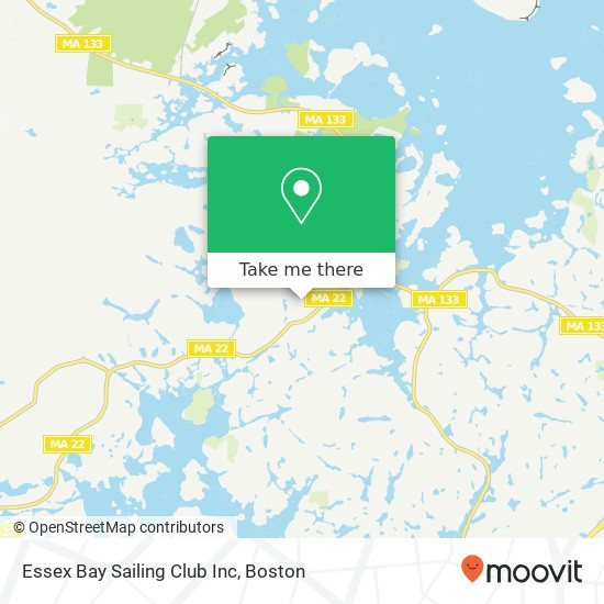 Mapa de Essex Bay Sailing Club Inc