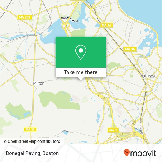 Donegal Paving map