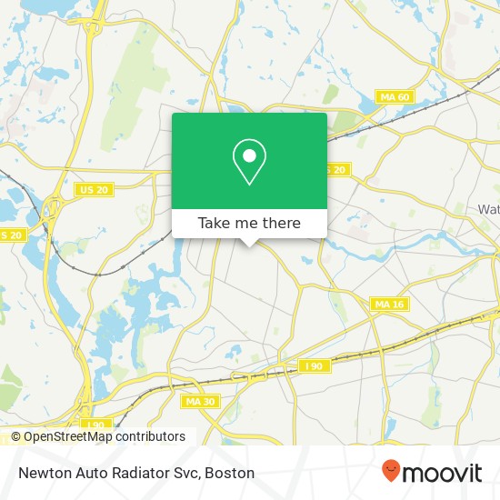 Mapa de Newton Auto Radiator Svc