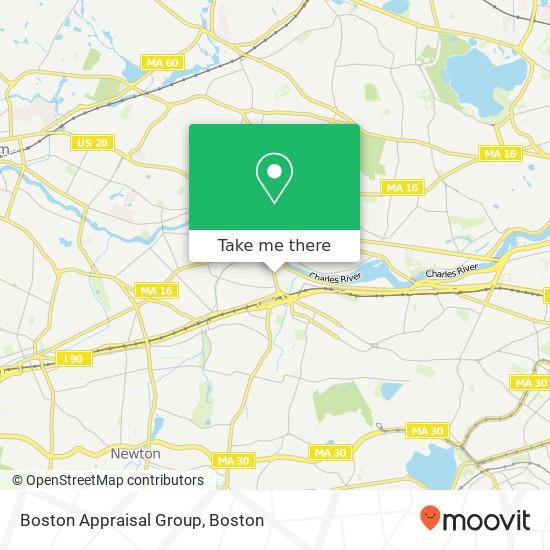 Mapa de Boston Appraisal Group