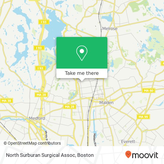 Mapa de North Surburan Surgical Assoc