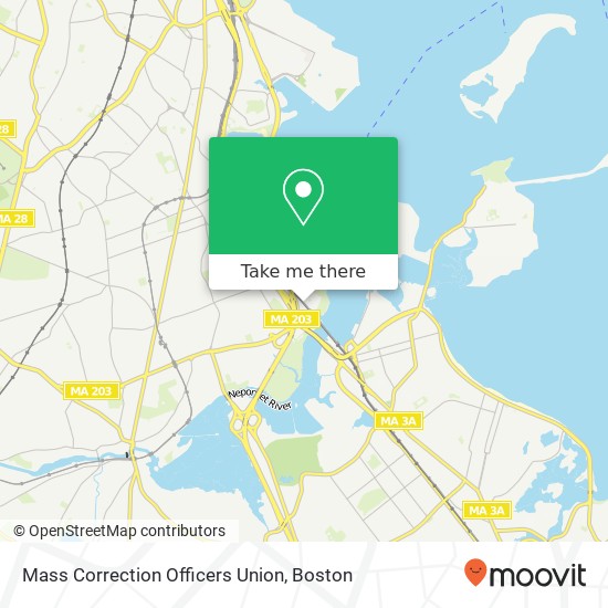 Mass Correction Officers Union map