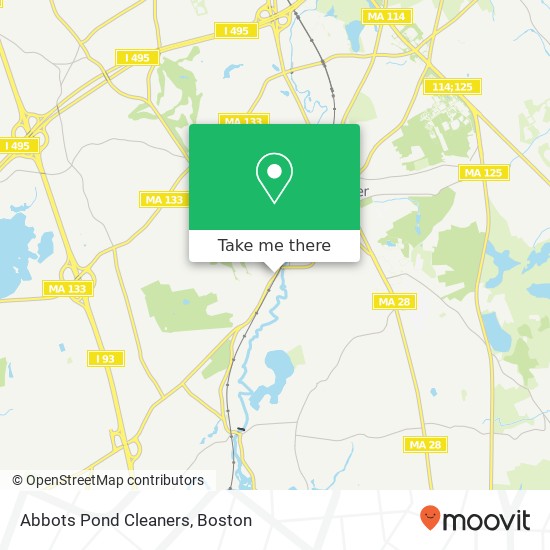 Abbots Pond Cleaners map