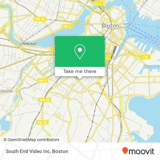 South End Video Inc map