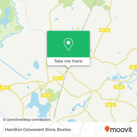 Mapa de Hamilton Convenient Store