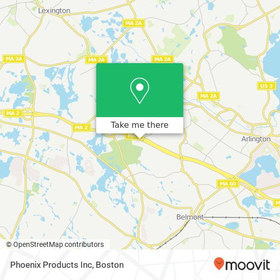 Phoenix Products Inc map