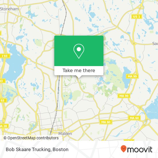 Bob Skaare Trucking map