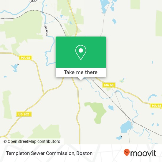 Mapa de Templeton Sewer Commission