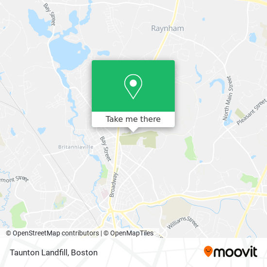 Taunton Landfill map