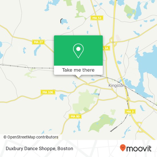 Mapa de Duxbury Dance Shoppe