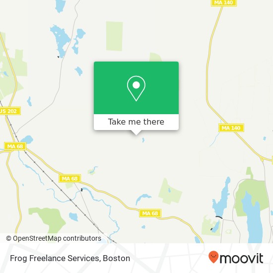 Frog Freelance Services map