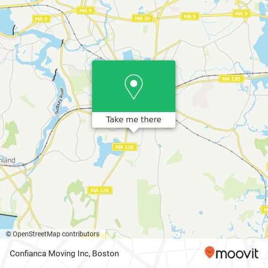 Confianca Moving Inc map