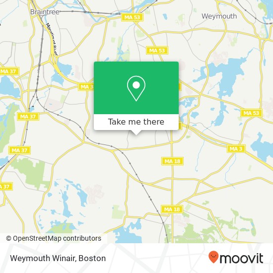 Mapa de Weymouth Winair