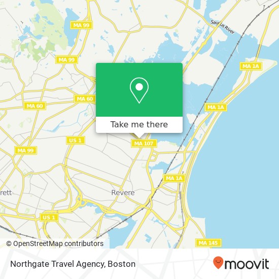 Northgate Travel Agency map