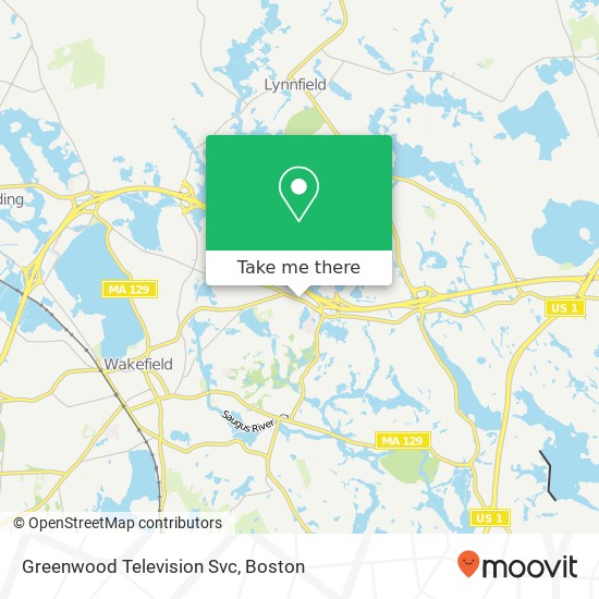 Mapa de Greenwood Television Svc