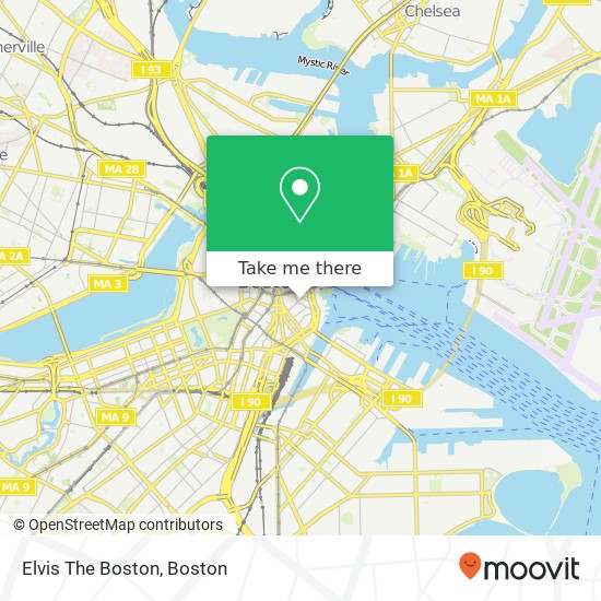 Mapa de Elvis The Boston