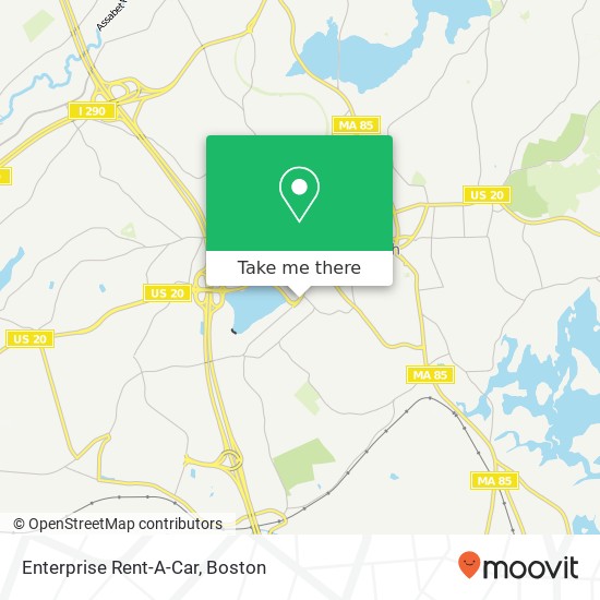 Mapa de Enterprise Rent-A-Car