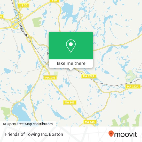 Friends of Towing Inc map