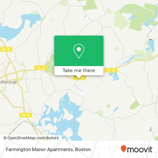 Farmington Manor Apartments map