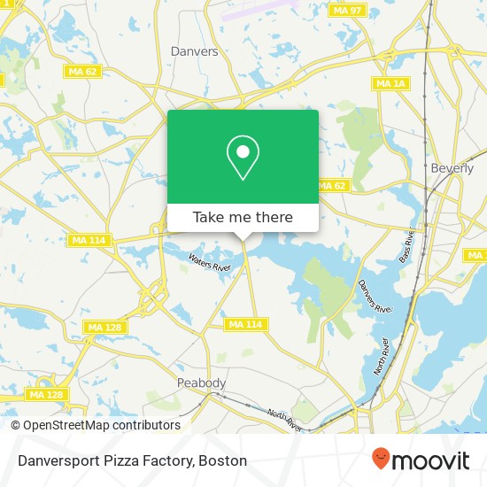 Mapa de Danversport Pizza Factory