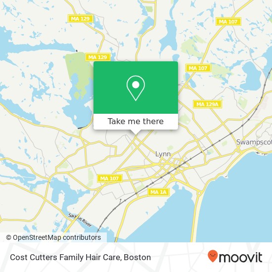 Cost Cutters Family Hair Care map