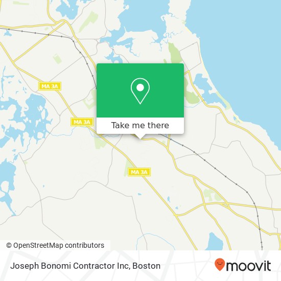 Joseph Bonomi Contractor Inc map