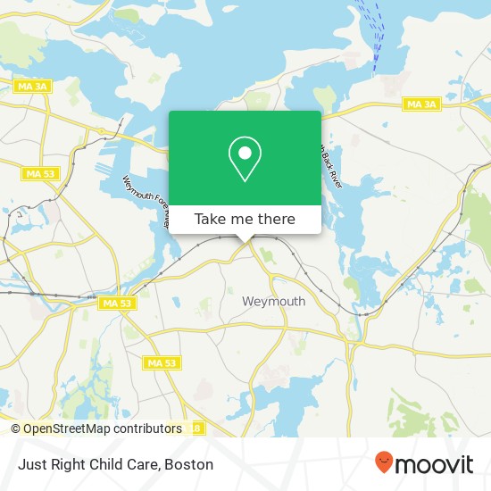 Just Right Child Care map