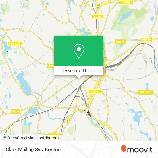 Clark Mailing Svc map