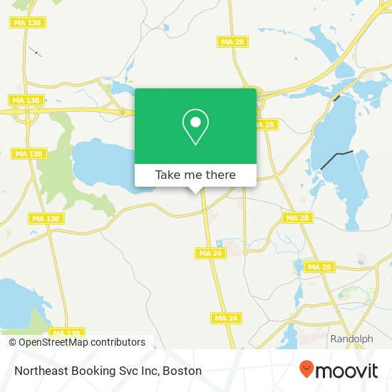 Mapa de Northeast Booking Svc Inc