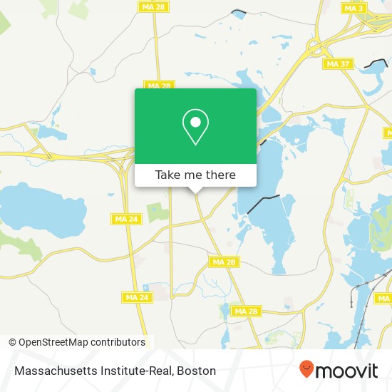 Mapa de Massachusetts Institute-Real
