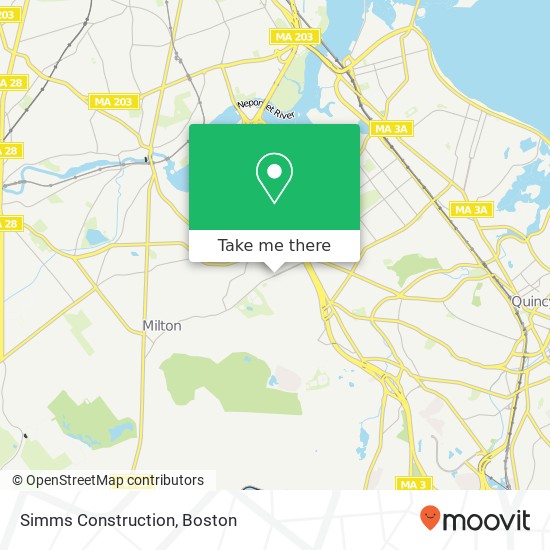 Mapa de Simms Construction