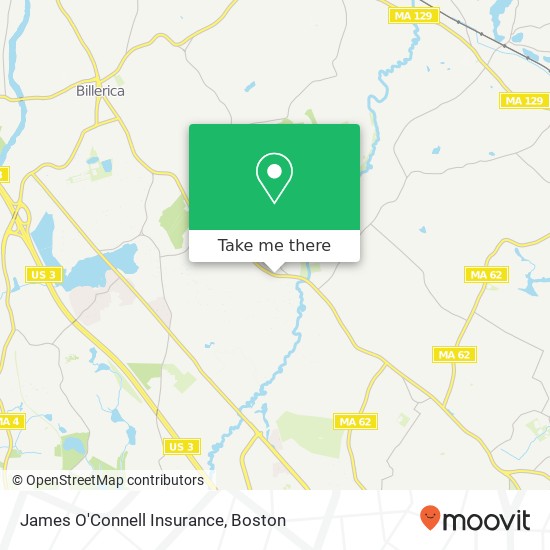 James O'Connell Insurance map