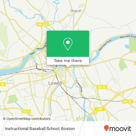 Mapa de Instructional Baseball School