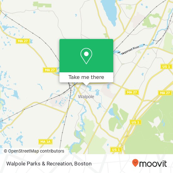 Walpole Parks & Recreation map