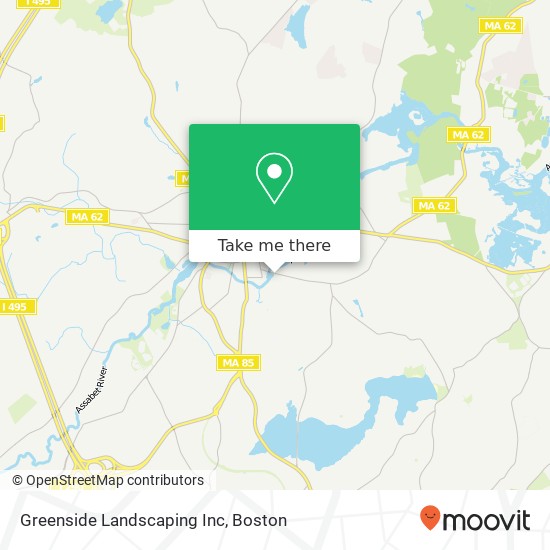 Greenside Landscaping Inc map